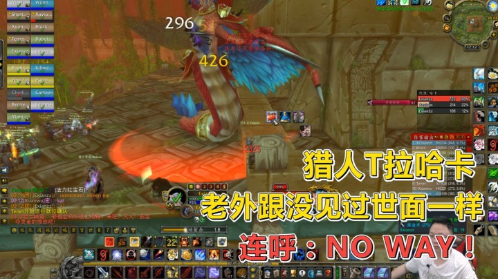 魔兽世界怀旧服：老外祖格卡在哈卡了，猎人申请当T，看呆众人！