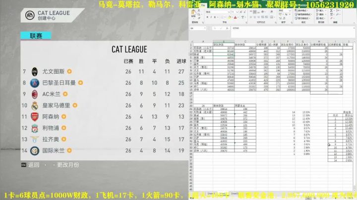 季末分赃+欧冠附加赛，水友持续招募中 2020-09-17 20点场