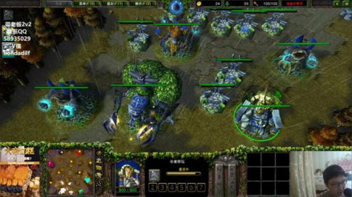 我在斗鱼看大帝LioN直播魔兽争霸