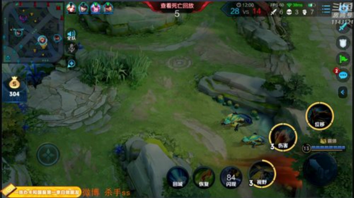 我在斗鱼看不可一世杀手直播王者荣耀