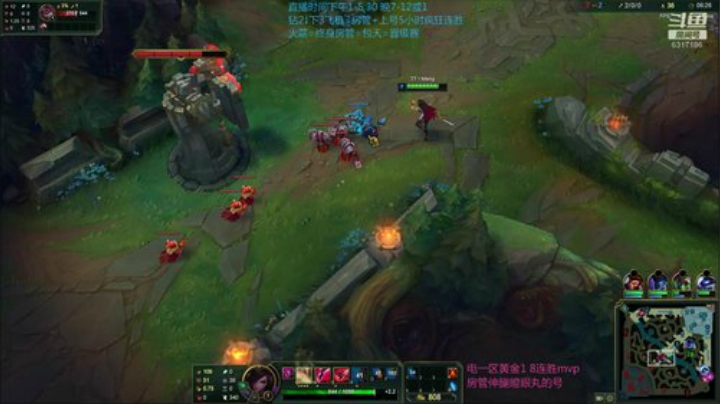 卡特对线男刀 队友逆风 暴力屠杀