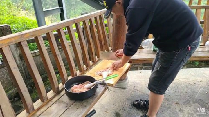 我在斗鱼看叶子户外直播户外