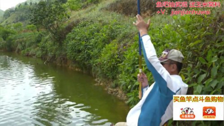 我在斗鱼看贱贱钓鱼直播户外