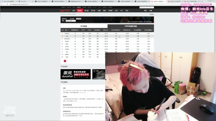 Kris: 十一点直播，明天第二场评论席 2020-09-30 03点场