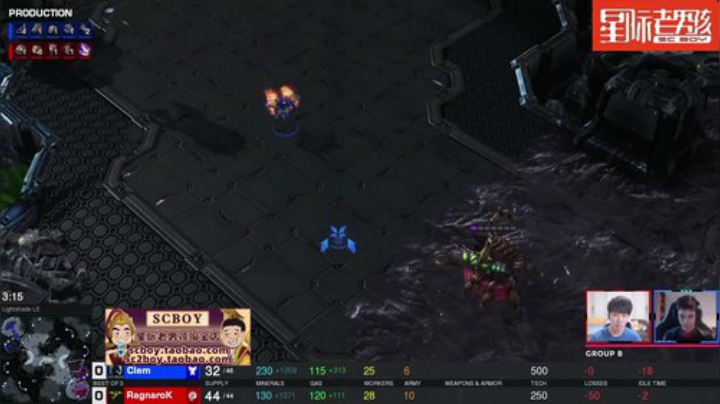 我在斗鱼看scboy直播星际争霸