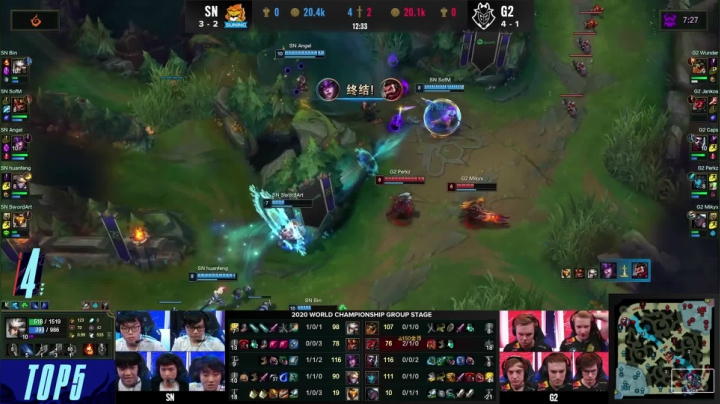 10月8日小组赛TOP5：Bin地火重现深海与烈焰