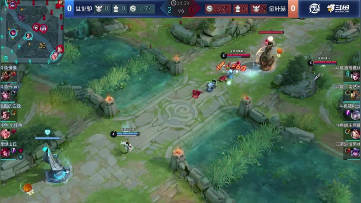 王者荣耀大师赛S2小组赛C组 斗化驴 VS 金针菇