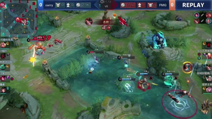 王者荣耀大师赛S2小组赛E组 Carry VS FMG