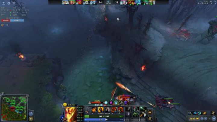 我在斗鱼看kaka胡良智直播DOTA2