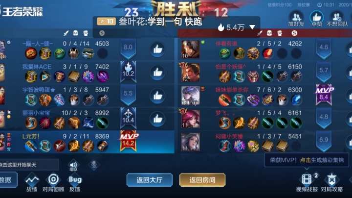 带粉五排星耀王者局