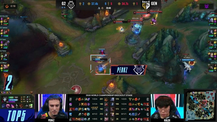 淘汰赛第四日TOP5：Caps帽子戏法裂法定神威