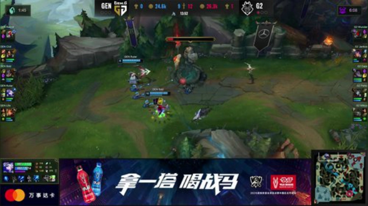 【英雄联盟】英雄联盟赛事的精彩时刻 20201022 05点场