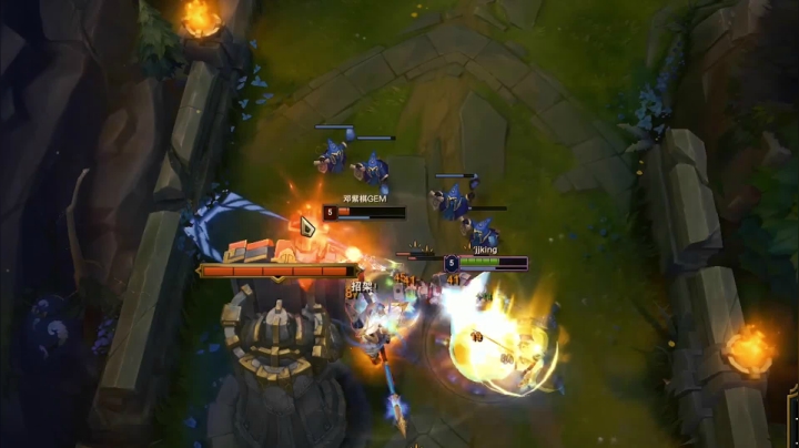 敌方血泉拿五杀，杀到对面点投降