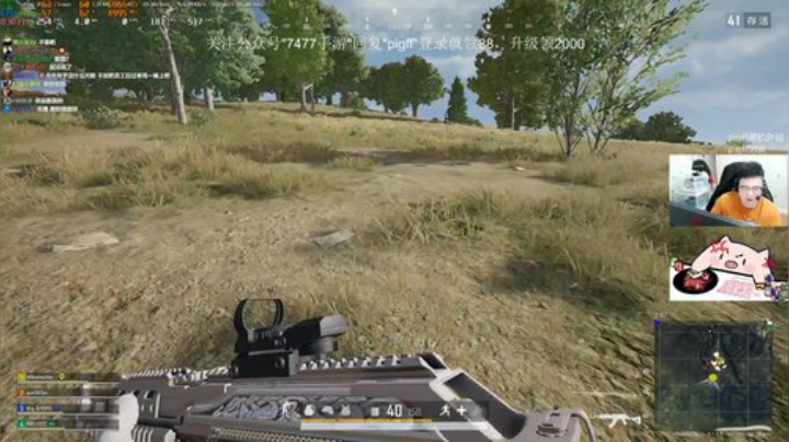 我在斗鱼看pigff直播绝地求生