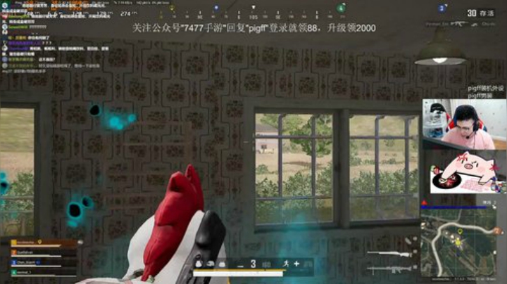 我在斗鱼看pigff直播绝地求生