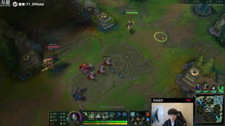 【英雄联盟】T1直播faker的精彩时刻 20201028 00点场