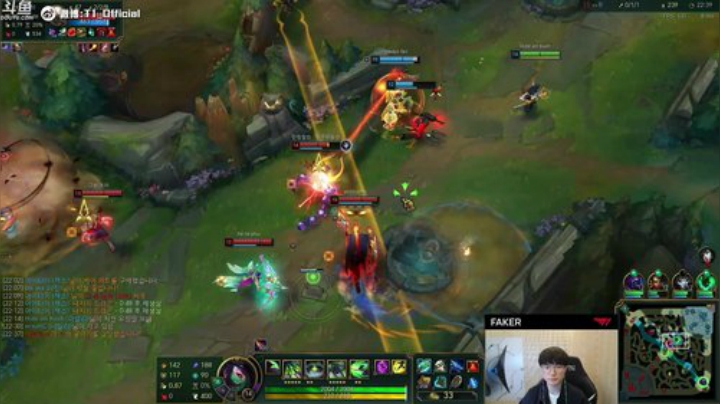 【英雄联盟】T1直播faker的精彩时刻 20201028 00点场