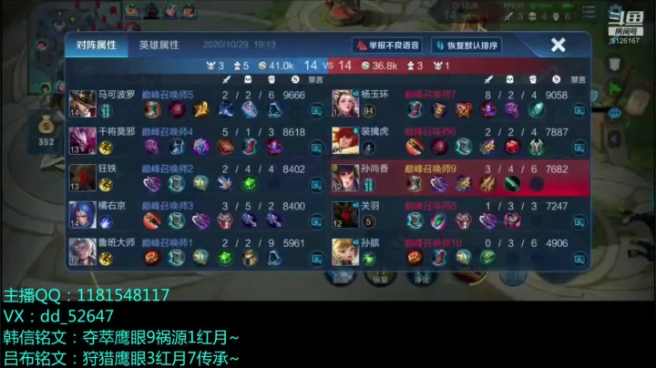 国服吕布打表现冲国1 2020-10-29 18点场