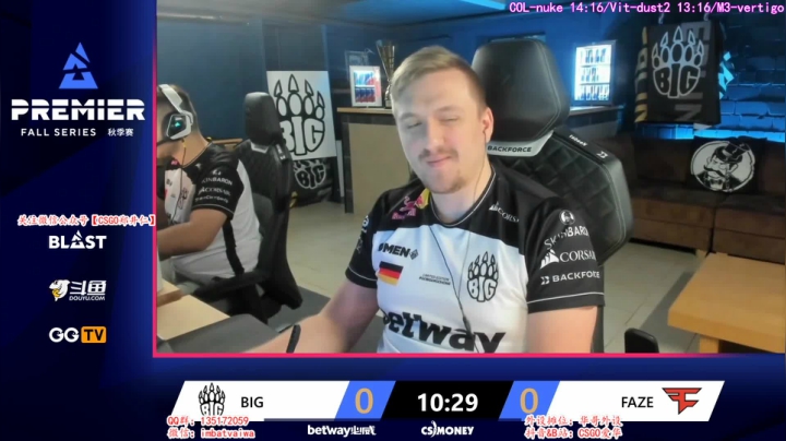 【爱华】B组 BIG vs FaZe 2020-10-30 02点场