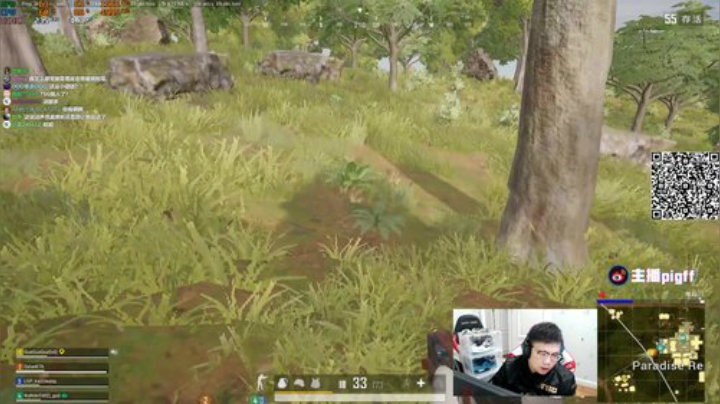 我在斗鱼看pigff直播绝地求生