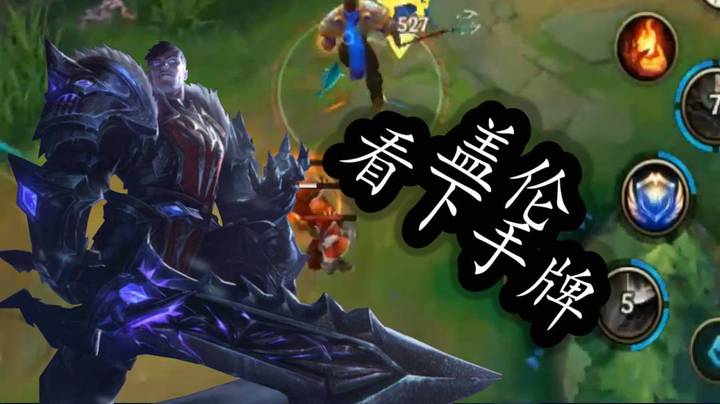 英雄联盟手游 盖伦 看下手牌