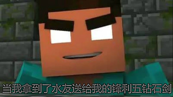 当我拿到了水友送给我的锋利V钻石剑