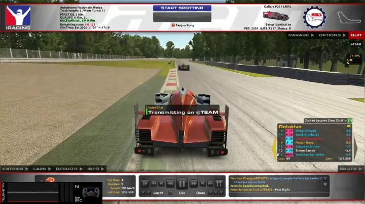 6hrs LMP2 @ Monza 2020-11-07 16点场