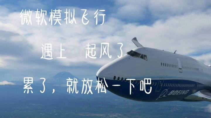 【混剪】《微软飞行模拟》遇上《起风了》【累了就放松一下吧】
