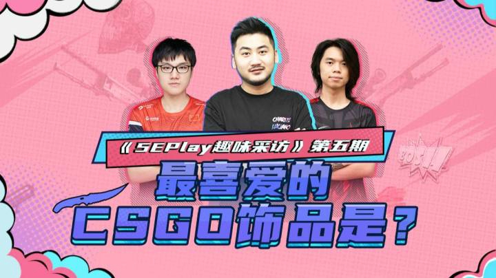 5EPlay趣味采访第五期：职业选手及主播们最喜欢的CSGO饰品是什么？