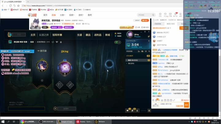 【2020-11-13 18点场】jjking剑姬：新版无敌，想学得进