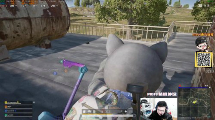 我在斗鱼看pigff直播绝地求生