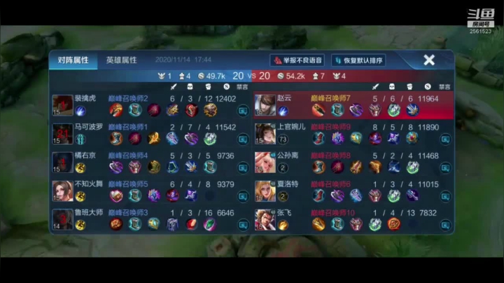 【2020-11-14 17点场】冲酱ccc：冲酱：巅峰赛奇异之旅