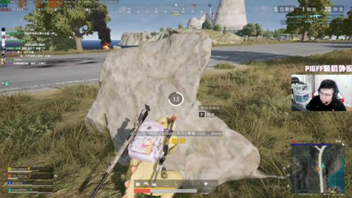 我在斗鱼看pigff直播绝地求生