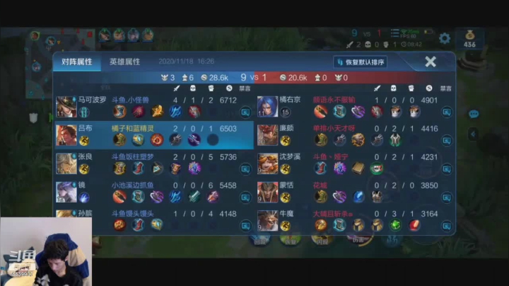 【2020-11-18 15点场】eStarPro橘子：电竞老男孩vs电竞女队