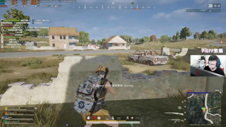 我在斗鱼看pigff直播绝地求生