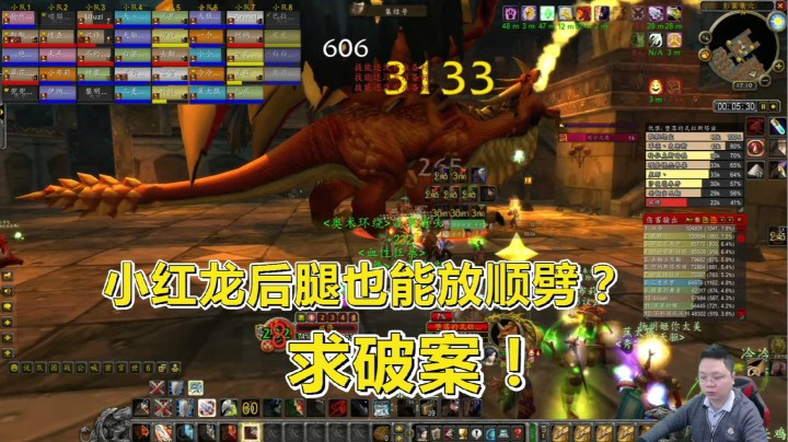 魔兽世界怀旧服：龙类尾巴会击飞，但你见过用后腿打顺劈的龙吗？