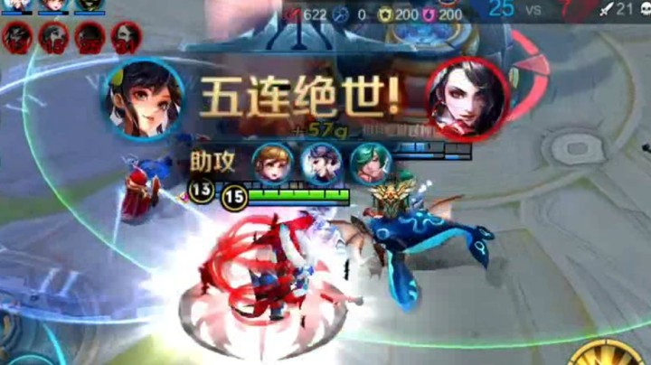 王者荣耀屯钱流孙尚香 逆天经济一枪秒杀泉水里满血肉盾