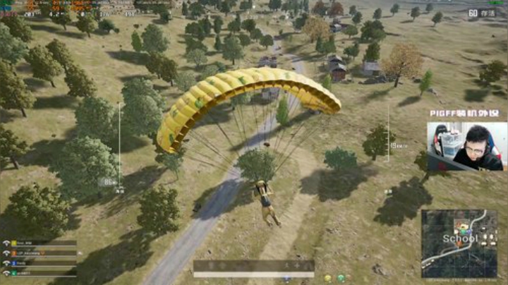 我在斗鱼看pigff直播绝地求生