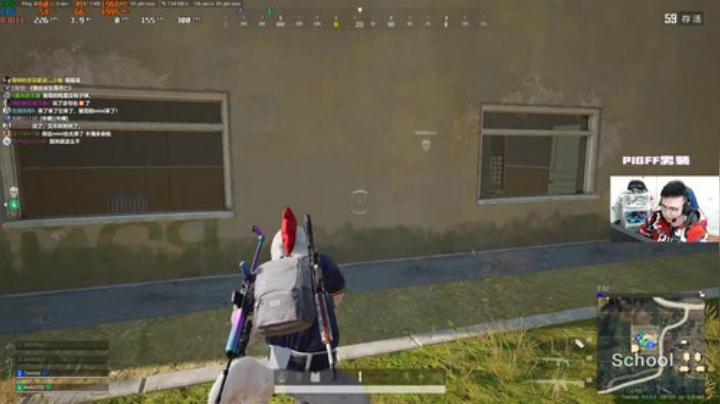 我在斗鱼看pigff直播绝地求生