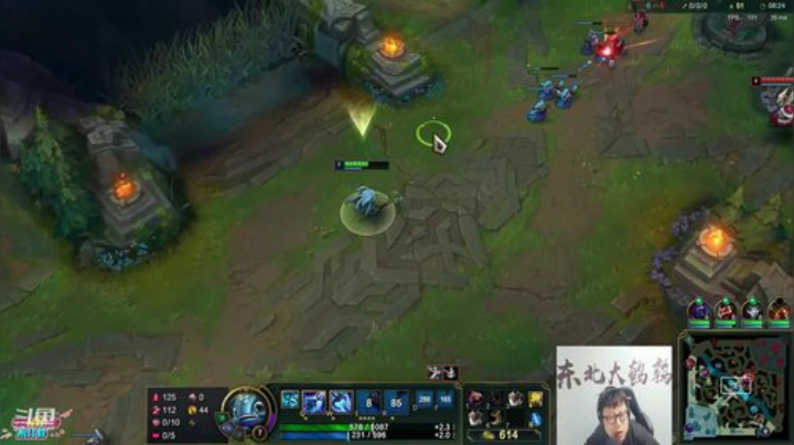 我在斗鱼看东北大鹌鹑直播英雄联盟