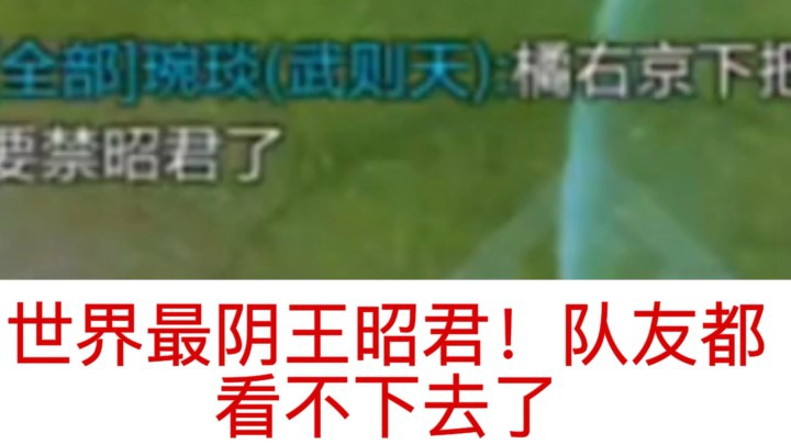 王者荣耀史上最阴王昭君！队友都看不下去了！！