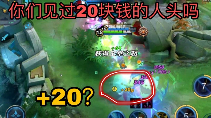 【安琪拉】你们见过20块钱的人头吗？比小兵还不值钱..
