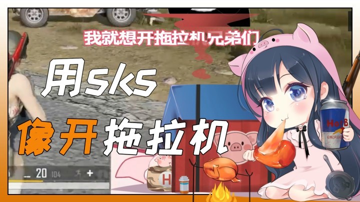 【一条小团团】每次我用sks，我就想开拖拉机