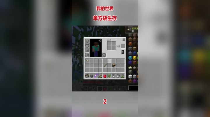 我的世界单方块生存获得线啦 (2)