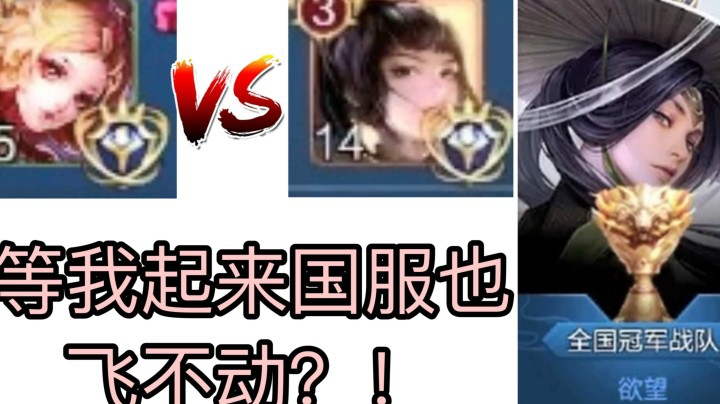 国服妲己VS全国冠军战队国服婉儿 太难打了！