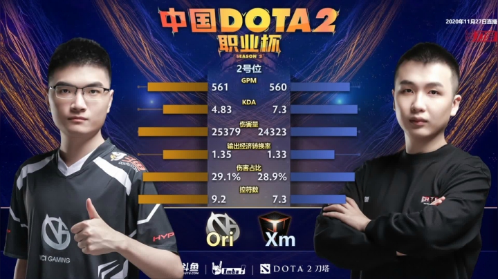 DOTA2职业杯S2 VG vs EHOME BO3 第一场 11.27