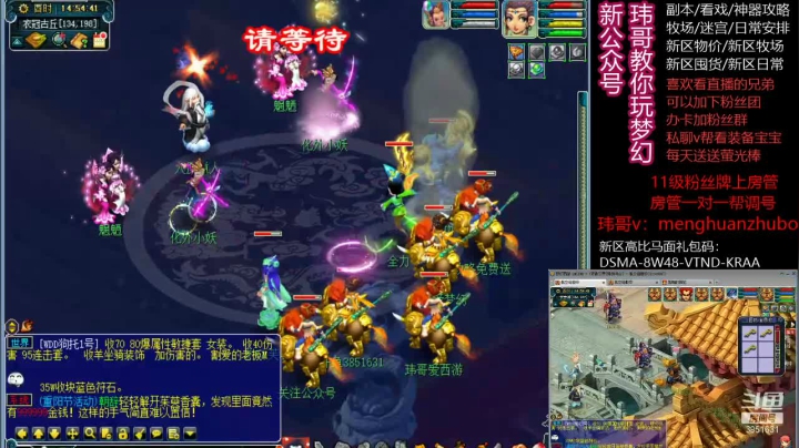 【2020-11-30 14点场】玮哥爱梦幻：新区养成345天~送攻略~高性价比选择