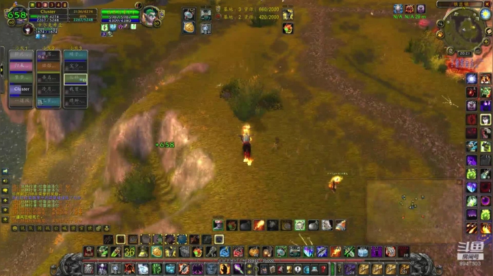 【2020-11-29 19点场】魔兽世界小小火：阿拉希战场孤胆-走位教学