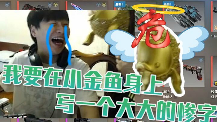 【CSGO开箱】：我要在小金鱼身上 写一个大大的惨字!