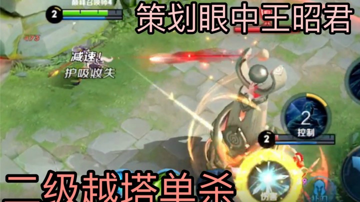 王昭君天秀2级单杀 这才是策划眼中的王昭君！